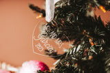 Personalized First Christmas Married Ornament