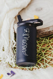 Personalized Dinosaur Kids Water Bottle with Straw