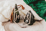 Personalized Last Name 2022 Christmas Ornament