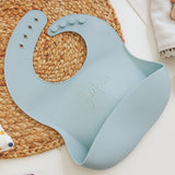 Gender Neutral Personalized Silicone Baby Bib