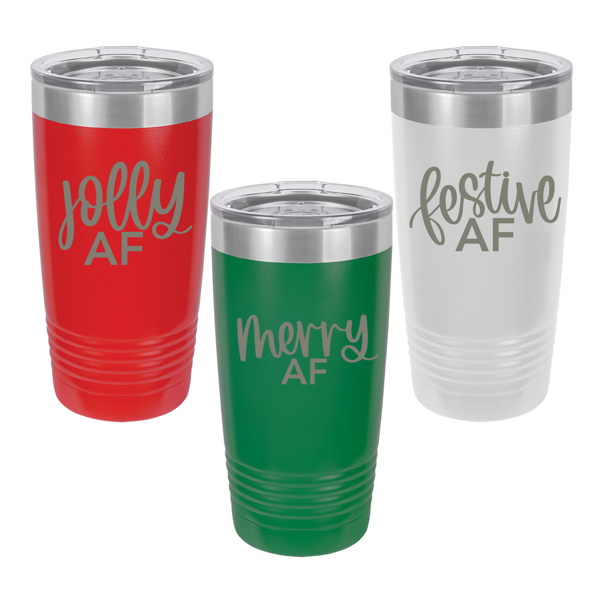 Funny Christmas AF Stainless Steel tumblers – Legacy and Light