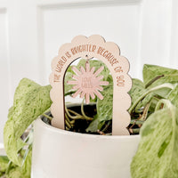 The World Is Brighter Because of You Arch Plant Stake