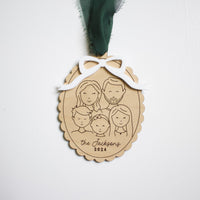 Custom Family Christmas Ornament