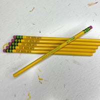 Personalized Laser engraved pencils for back to school