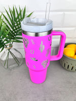 Highland Cow 40 oz Stainless Steel Tumbler