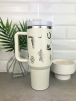 Western 40 oz Stainless Steel Tumbler