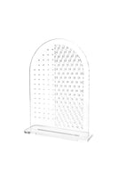 Hexagon Arched Clear Acrylic Earring Holder