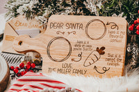 Wooden Engraved Santa Snack Tray