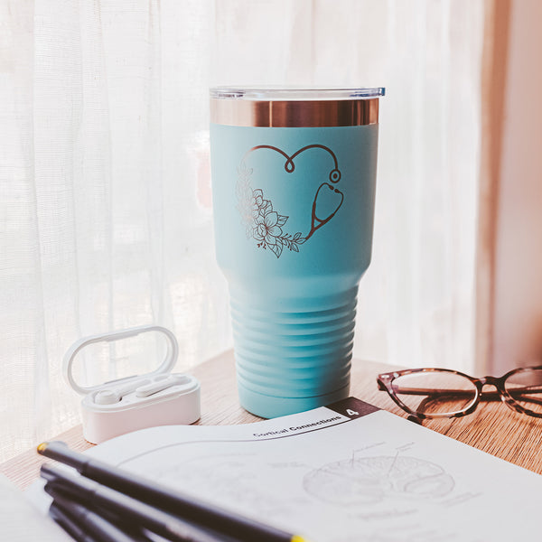 Stethoscope Personalized Travel Coffee Mug for Medical