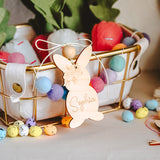 Personalized Wooden Easter Basket Tags