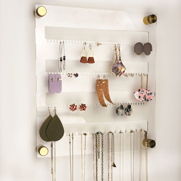 Jewelry Earring Organizer Wall Hanging Holder Necklace Display