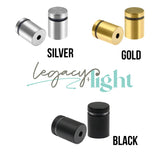Modern Hardware options in Silver, Gold, and Black