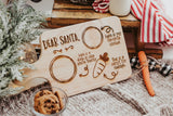 Wooden Engraved Santa Snack Tray