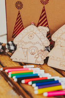 Color your own Christmas Ornament with Mini Markers