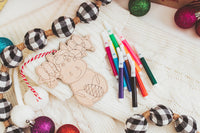 Color your own Christmas Ornament with Mini Markers