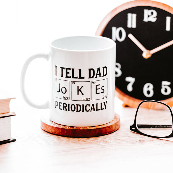 Dad Jokes Coffee Mug- Gift for Dad- Funny Dad Mugs- Dad mug from Daughter