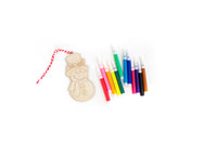 Color your own Christmas Ornament with Mini Markers